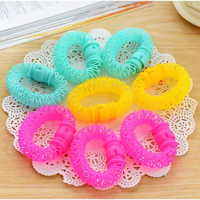 8 Pcs/Lot Magic Curler Hair Rollers Curls Roller Lucky Donuts Curly Hair Styling Make Up Tools Accessories For Woman Lady