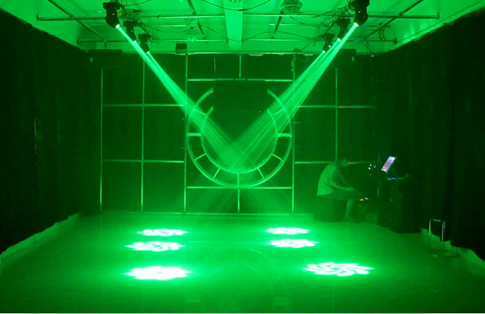 2pcs 75W LED Spot Moving Head Light 65W  DJ Beam Lights  Spot Light with Gobo&Color Wheel Disco DJs Equipmentnt