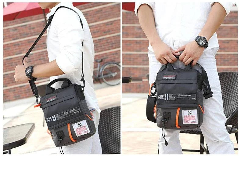 Men's Bag Messenger Bag Male Waterproof Nylon Camouflage Satchel Over the Shoulder Crossbody Bags Handbag Mini Briefcase XA99WC - MarvelouStore