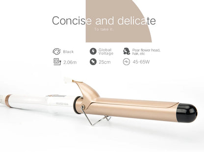 2023 New Real Electric Professional Ceramic Hair Curler Lcd Curling Iron Roller Curls Wand Waver Fashion Styling Tools