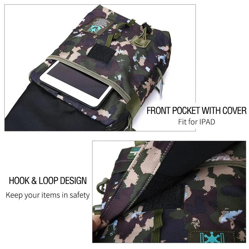 Men's Bag Messenger Bag Male Waterproof Nylon Camouflage Satchel Over the Shoulder Crossbody Bags Handbag Mini Briefcase XA99WC - MarvelouStore