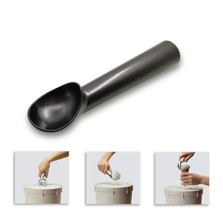 LMETJMA Nonstick Anti-Freeze Ice Cream Scoop Aluminum Ice Cream Spoon Melon Ball Cookie Dough Scoop Ice Cream Tools KC0080