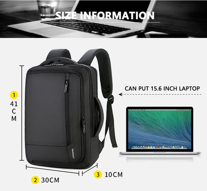 USB Charging Waterproof Business Travel bag Multifunction Anti-theft 14 15.6" inch Laptop Backpack Boys School bags Backpacks