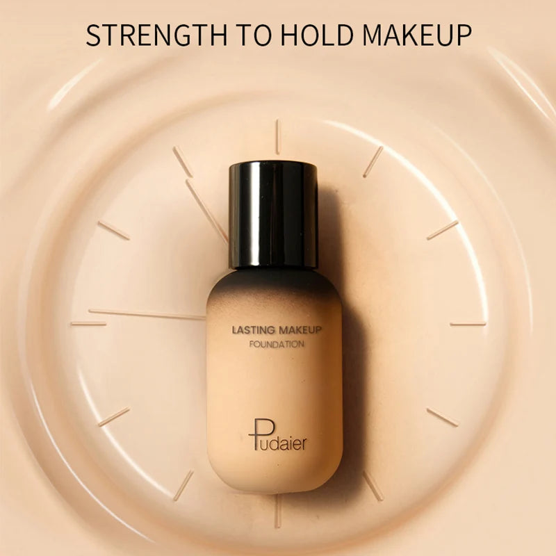 Pudaier 40ml Professional Concealing Makeup Matte Tonal Base Liquid Cosmetics Foundation Cream For Face Full Coverage