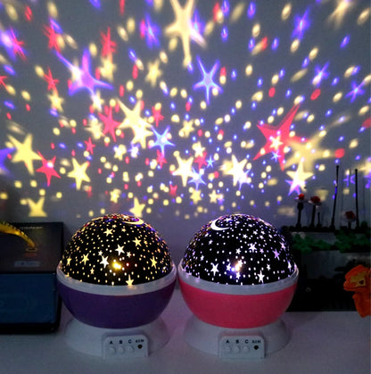 Novelty Luminous Toys Romantic Starry Sky LED Night Light Projector Battery USB Night Light Creative Birthday Toys For Children