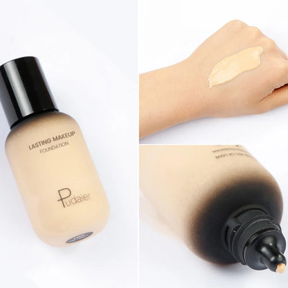 Pudaier 40ml Professional Concealing Makeup Matte Tonal Base Liquid Cosmetics Foundation Cream For Face Full Coverage