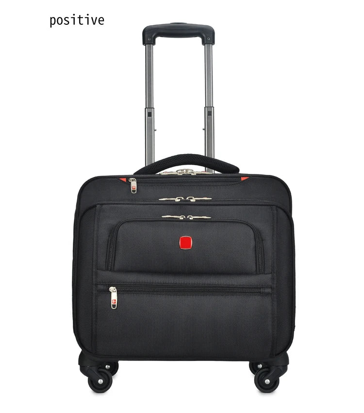 New Business Oxford Rolling Luggage Casters 18 inch Men Multifunction Carry On Wheels Suitcase Trolley Bag vs Travel Bag Trunk