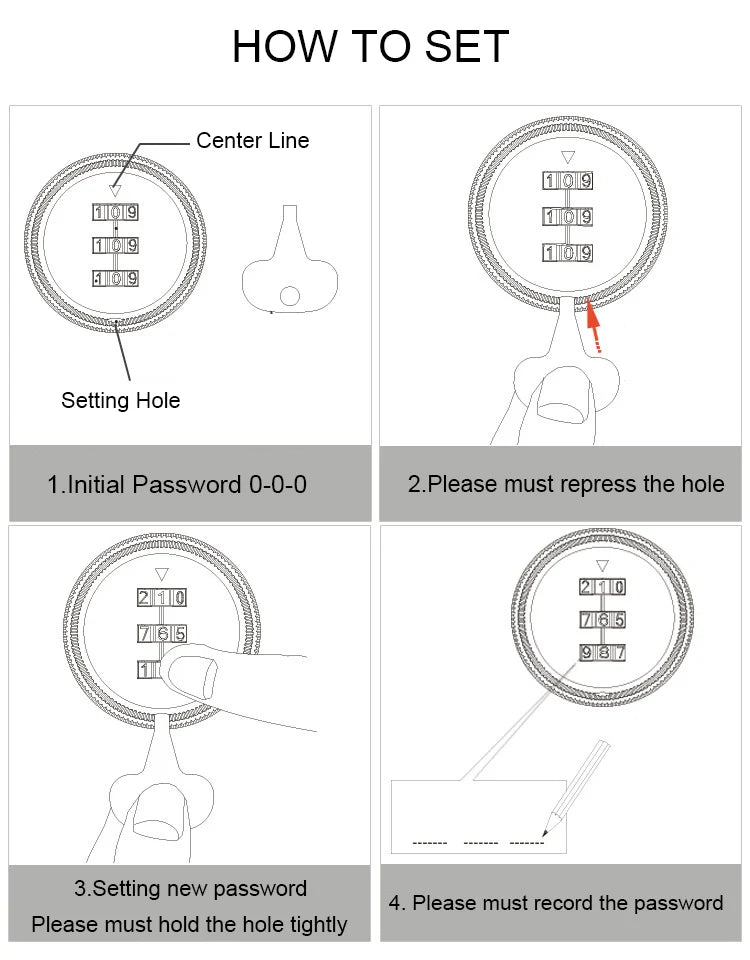 KAK Combination Cabinet Lock Black/Silver Zinc Alloy Password Locks Security Home Automation Cam Lock For Mailbox Cabinet Door