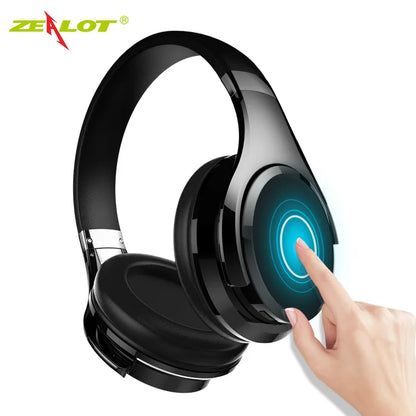 ZEALOT B21 Wireless Bluetooth Headphones Foldable Bass Wireless Headset with Microphone for Computer,Phones Touch Control