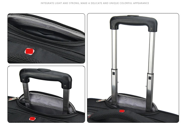 New Business Oxford Rolling Luggage Casters 18 inch Men Multifunction Carry On Wheels Suitcase Trolley Bag vs Travel Bag Trunk