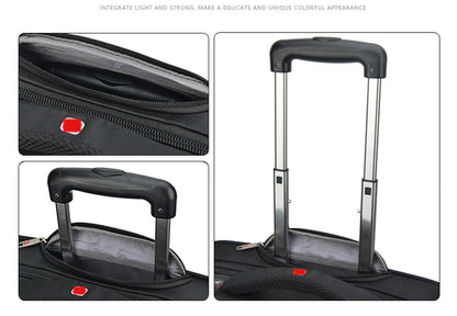 New Business Oxford Rolling Luggage Casters 18 inch Men Multifunction Carry On Wheels Suitcase Trolley Bag vs Travel Bag Trunk