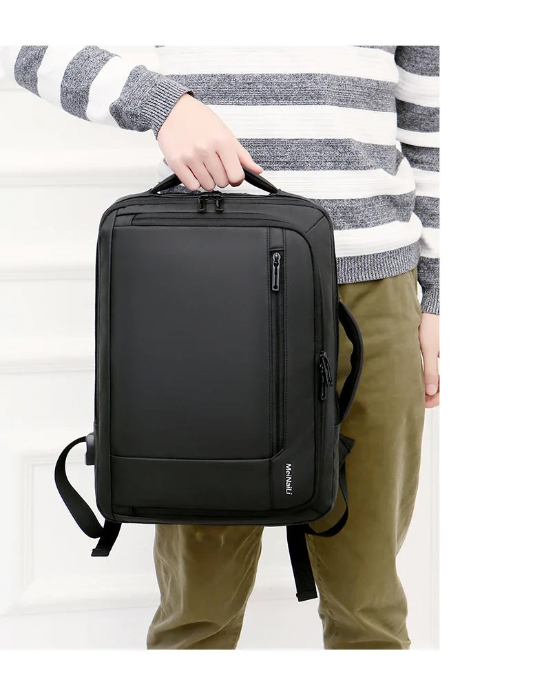 USB Charging Waterproof Business Travel bag Multifunction Anti-theft 14 15.6" inch Laptop Backpack Boys School bags Backpacks