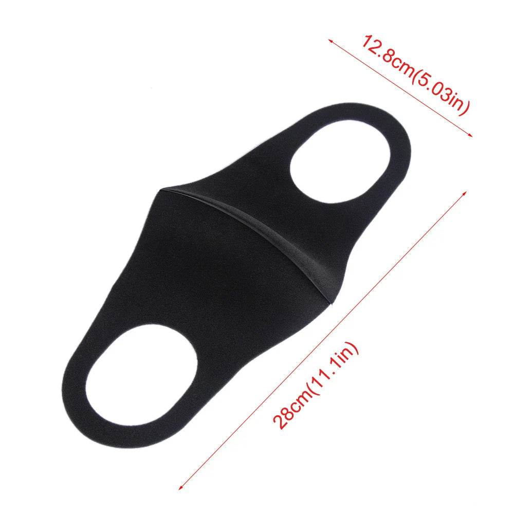 1PC Mouth Mask PM2.5 Anti Haze Black Dust Mask Nose Filter Windproof Muffle Bacteria Fabric Cloth Respirator Face Care - MarvelouStoree