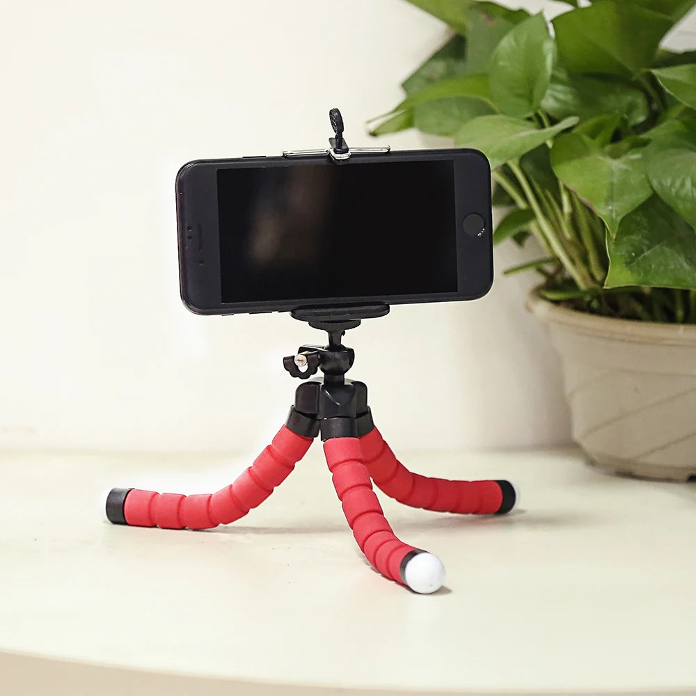 Tripod For Phone Flexible Sponge Octopus Mini Tripod For IPhone Mini Camera Tripod Phone Holder Clip Stand