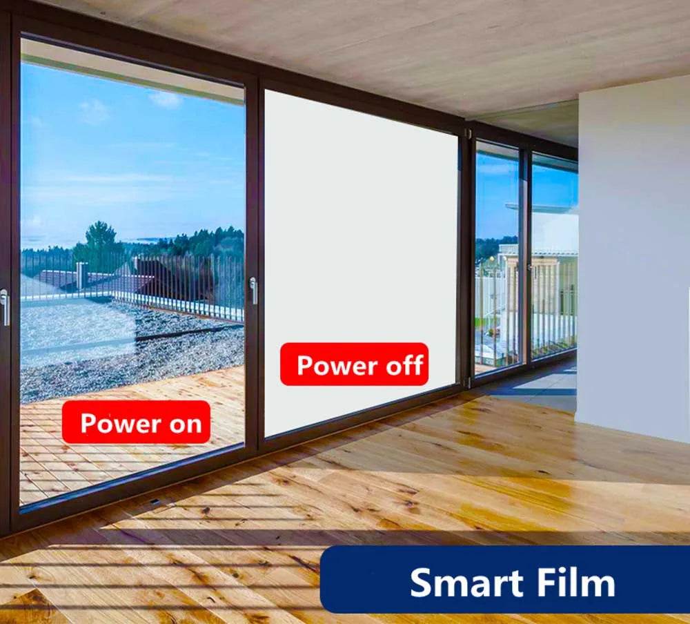 Self Adhesive PDLC Smart Window Glass Film White Privacy Glass Tint Customized Size Electric Smart Window Film - MarvelouStoree