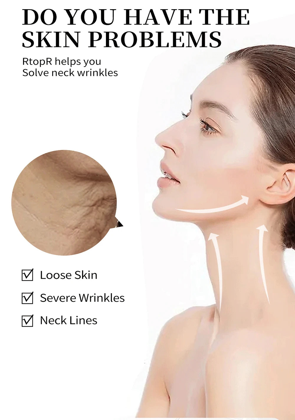 Collagen Neck Cream Eliminate Neck Wrinkle Lines Lifting Whitening Tighten Double Chin Anti-age Rejuvenation Skin Care Product