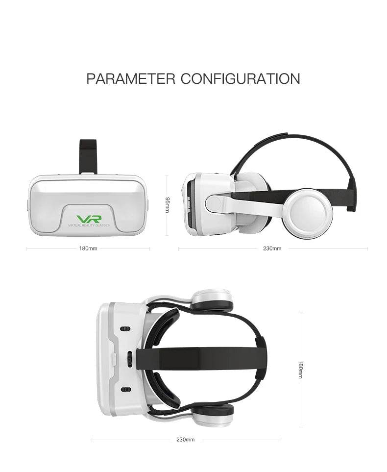 VR Shinecon 10.0 Helmet 3D Glasses Virtual Reality Casque For Smartphone Smart Phone Goggles Headset Viar Video Game Binoculars - MarvelouStoree