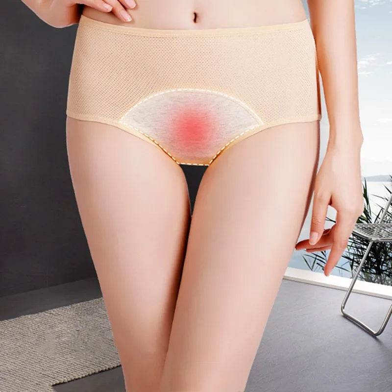 1PC Feminine Hygiene Breathable Mesh Menstrual Period Panties Leak Proof Women Underwear Physiological Pants Female Briefs - MarvelouStoree