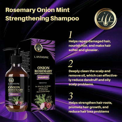 Hair Shampoo For Fast Hair Growth Rosemary Onion Hair Regrowth Shampoo Anti Hair Loss Effective Within 7 Day Hair Growth Product