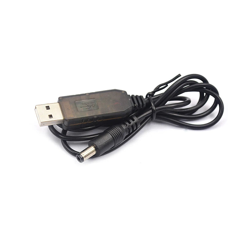 USB Power Boost Line DC 5V to DC 9V / 12V Step UP Module USB Converter Adapter Cable 2.1X5.5MM Plug