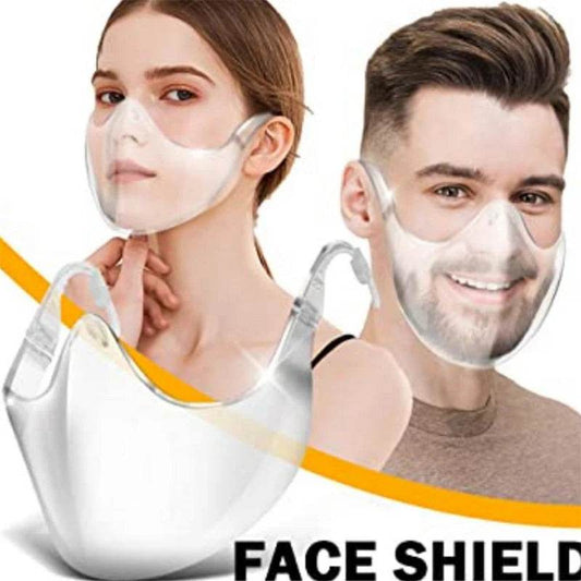 PE Full Face Shield Large Mirror Guard Protector Oversized Visor Wrap Shield Halloween Mask With Breathing