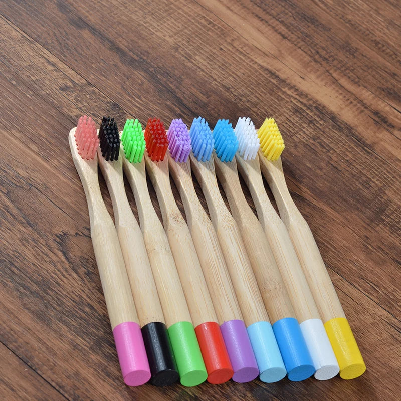 Childrens Bamboo Toothbrush 1Pcs Kids Soft Bristle Wooden Tooth Brush Natural Bamboo Handle Oral Care Eco Friendly Tooth Brush