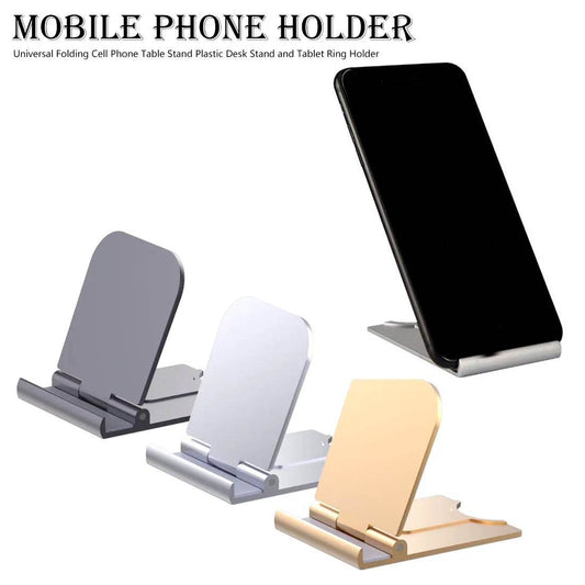 Portable Mini Mobile Phone Holder Foldable Desk Stand Holder 4 Degrees Adjustable Universal for iPhone Andorid Phone - MarvelouStoree