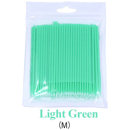 100PCS/Bottle Eyelash Extension Cleaning Swabs Lash Lift Glue Remover Applicators Microblade Makeup Micro Brushes Tool - MarvelouStoree