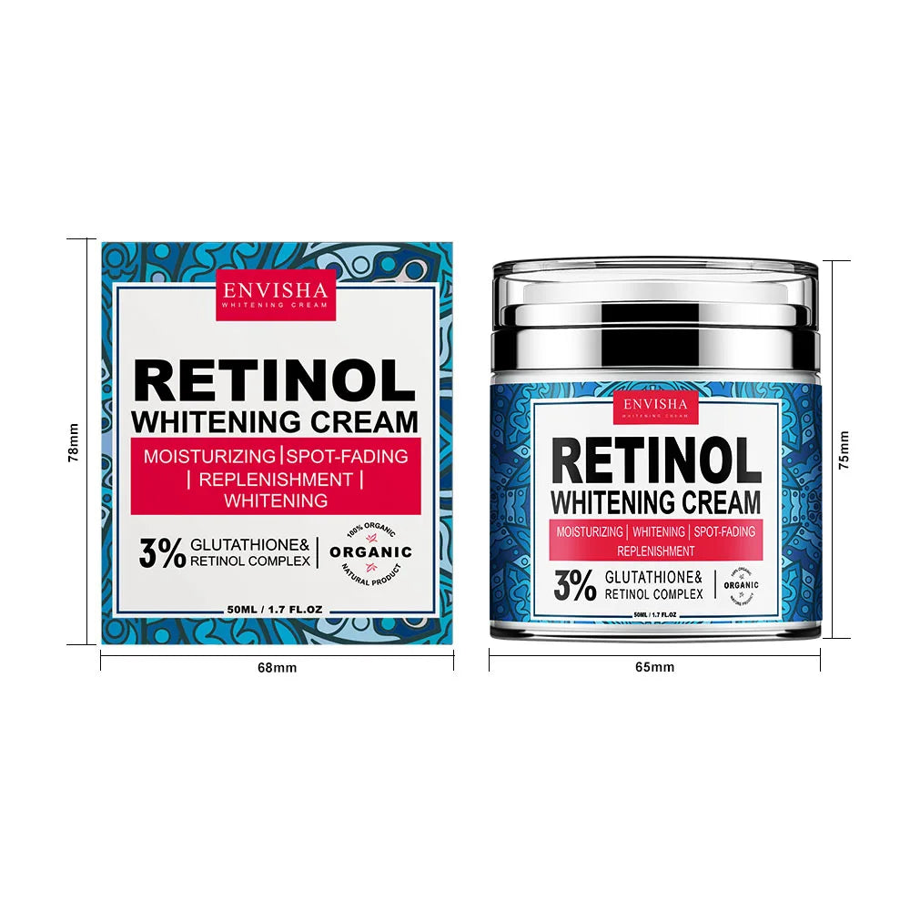 ENVISHA Neck Retinol Face Cream Vitamin Collagen Whitening Anti-Wrinkle Aging Moisturizer Skin Care Hyaluronic Acid Whitening