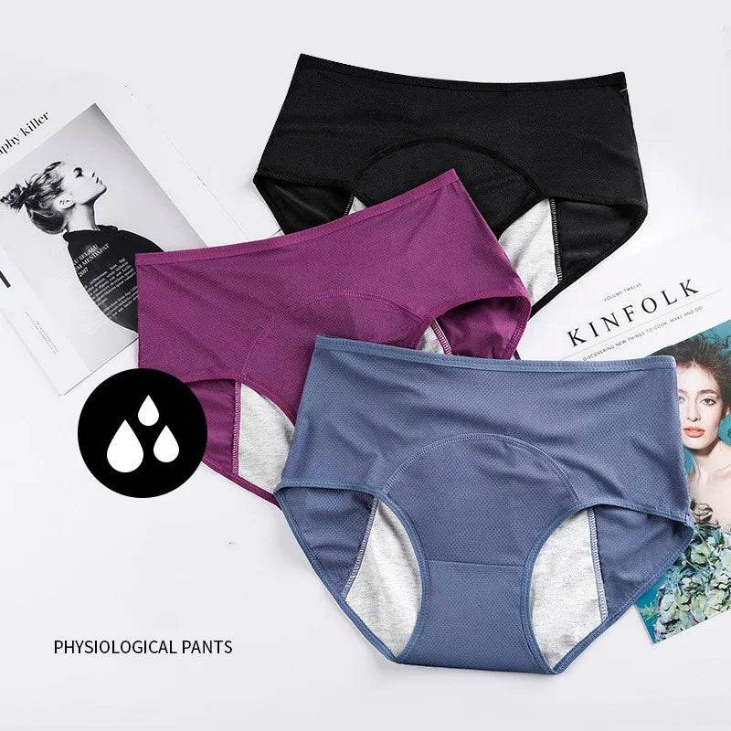 1PC Feminine Hygiene Breathable Mesh Menstrual Period Panties Leak Proof Women Underwear Physiological Pants Female Briefs - MarvelouStoree