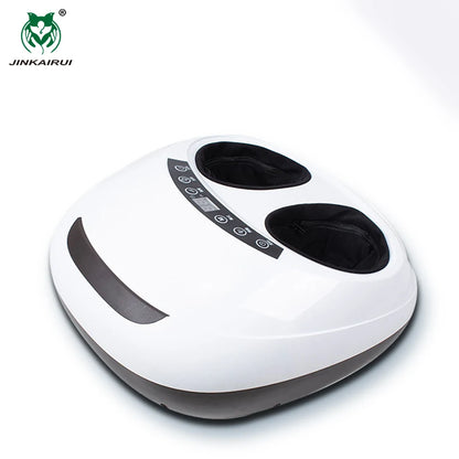 Jinkairui 220V Electric Antistress 3D Shiatsu Kneading Air Pressure Foot Massager Machine Care Infrared With Heating  Roller