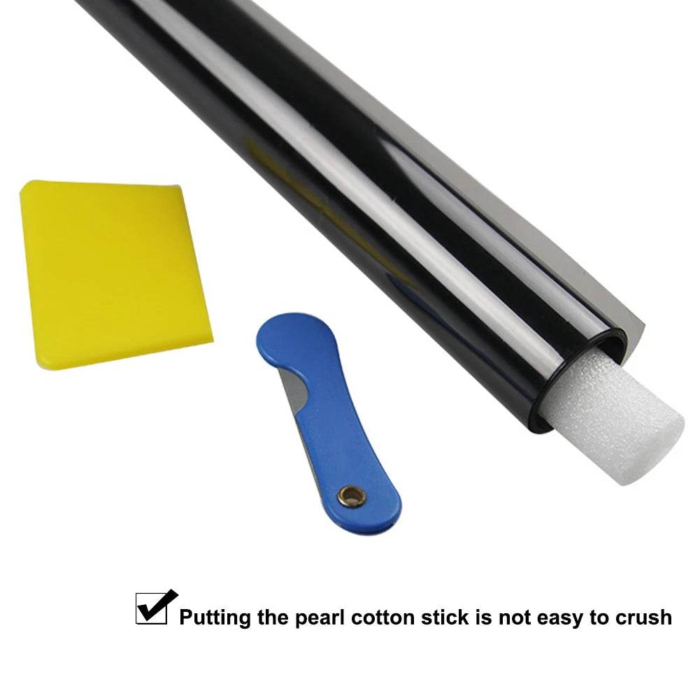 3M*50cm Black Car Window Foils Tint Tinting Film Roll Auto Home Window Glass Restroom Summer Solar UV Protector Sticker Films - MarvelouStoree