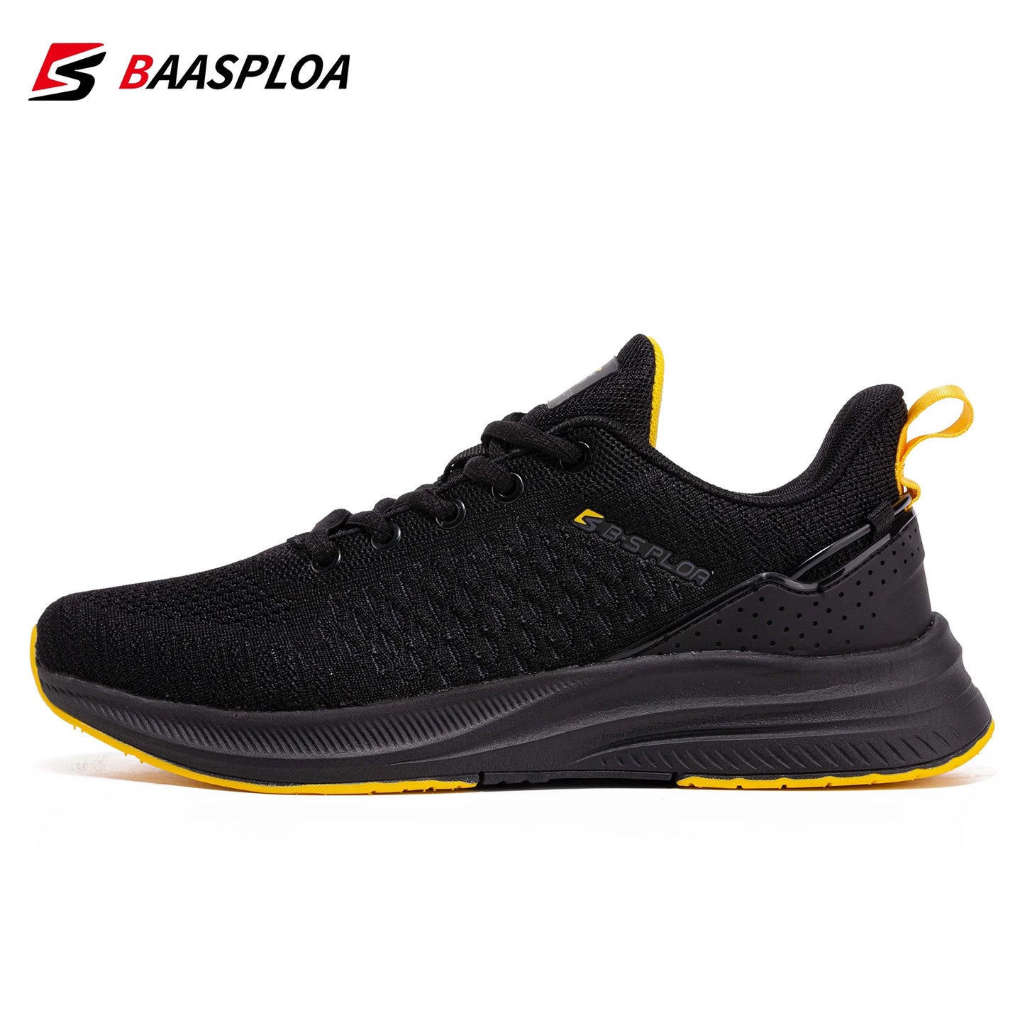 Baasploa Lightweight Running Shoes For Men 2022 Men's Designer Mesh Casual Sneakers Lace-Up Male Outdoor Sports Tennis Shoe