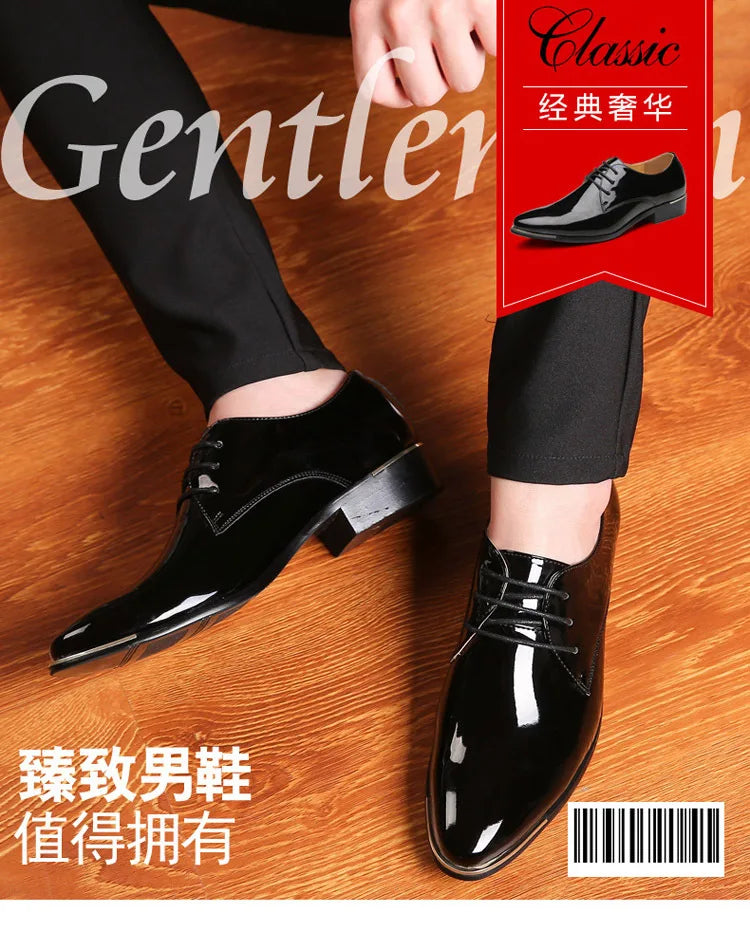 2023 Classic Men Luxury Business Shoes Derby Gentleman Honorable Oxford Mens Red White Men Party Shoes for Men Dress Shoes