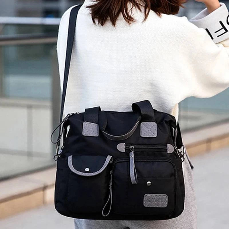 2024 Women Shoulder Bag Nylon Handbags Waterproof Crossbody Bag Large Capacity Multifunctional Tote Travel Messenger