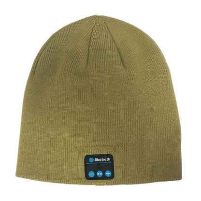 Winter Bluetooth USB Rechargeable Music Headset Warm Knitting Beanie Hat Cap Breathable Men Gorras Hats Warm Casual Lady Beanies