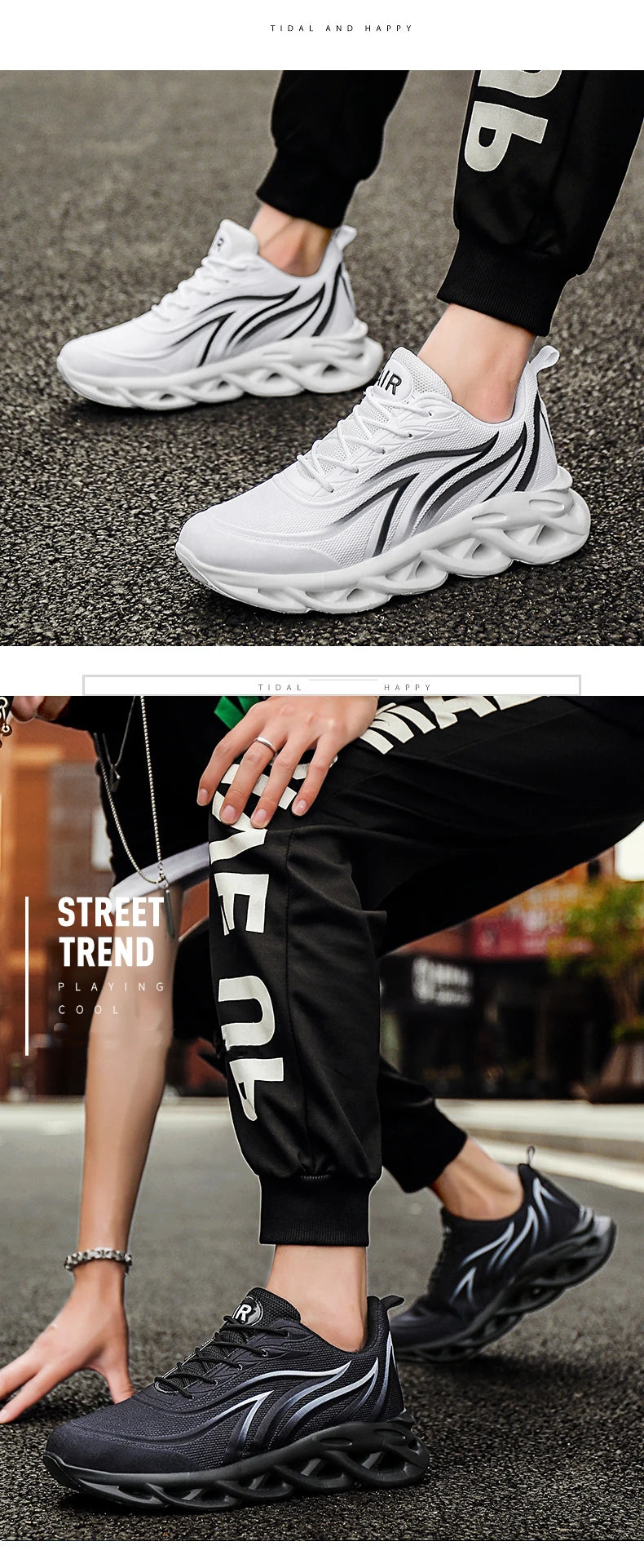 Men's Flame Printed Sneakers Flying Weave Sports Shoes Comfortable Running Shoes Outdoor Men Athletic Shoes