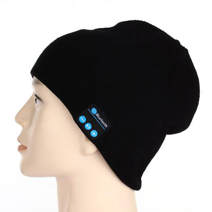 Winter Bluetooth USB Rechargeable Music Headset Warm Knitting Beanie Hat Cap Breathable Men Gorras Hats Warm Casual Lady Beanies