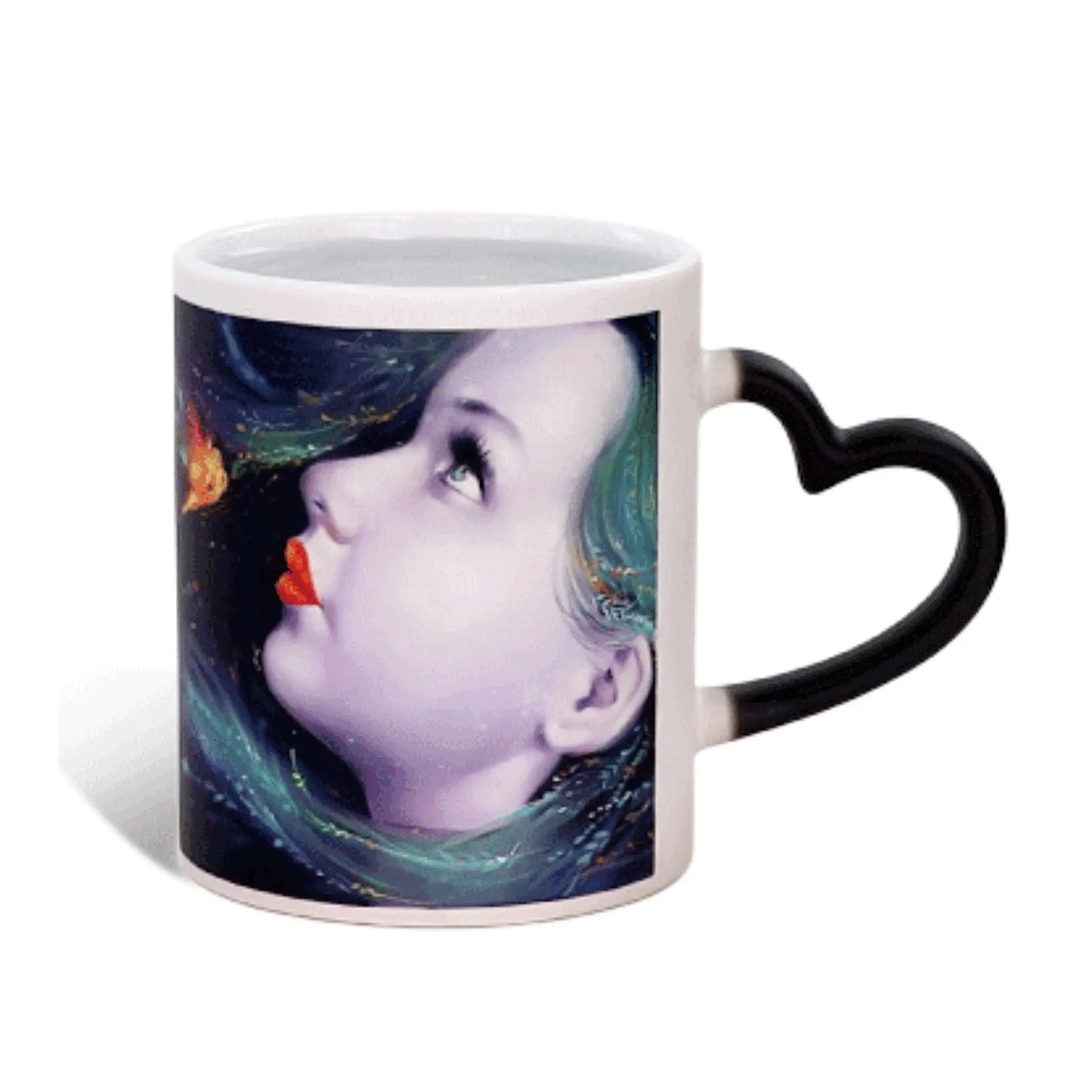 DIY Customized 350ML 12oz Ceramic Magic Mug Print Picture Photo LOGO Text Hot Water Change Color Sublimation Print Hot Transfer