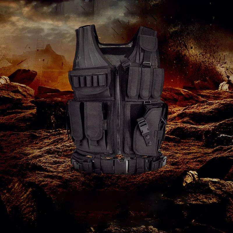 Breathable SWAT Molle Tactical Vest Military Combat Armor Vests Security Hunting Army Outdoor CS Game Airsoft Training Jacket - MarvelouStoree