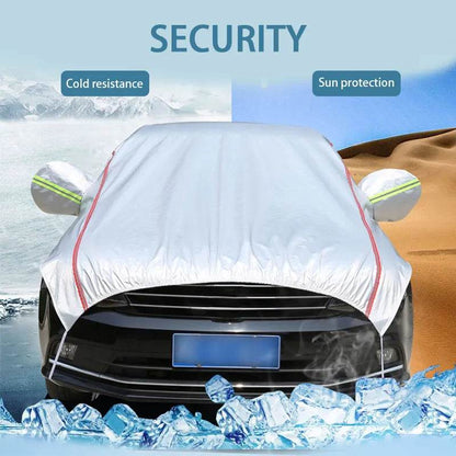 Universal Half Car Cover Waterproof Outdoor Cover Oxford Sun Rain Uv Protection Dustproof Snowproof Car Body Cover for SUV Sedan - MarvelouStoree