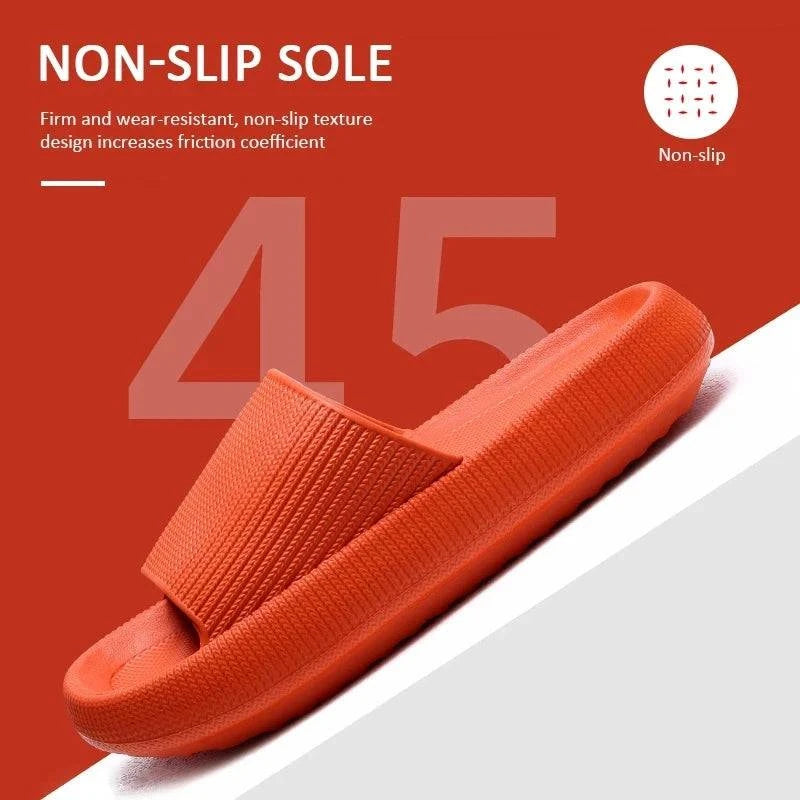 Thick Platform Bathroom Home Slippers Women Fashion Soft Sole EVA Indoor Slides Woman Sandals 2023 Summer Non-slip Flip Flops - MarvelouStore