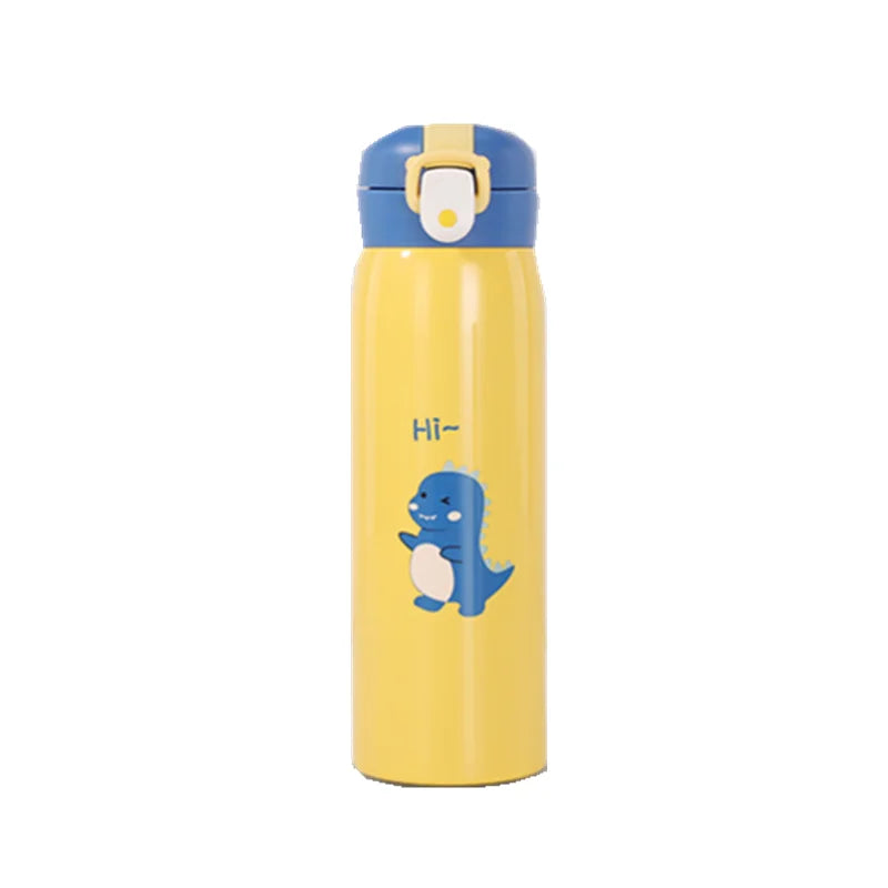 350/500ml Dinosaur Thermal Mug Bouncing Lid Stainless Steel Thermos Water Bottle for Kids Children Child School Christmas Gift