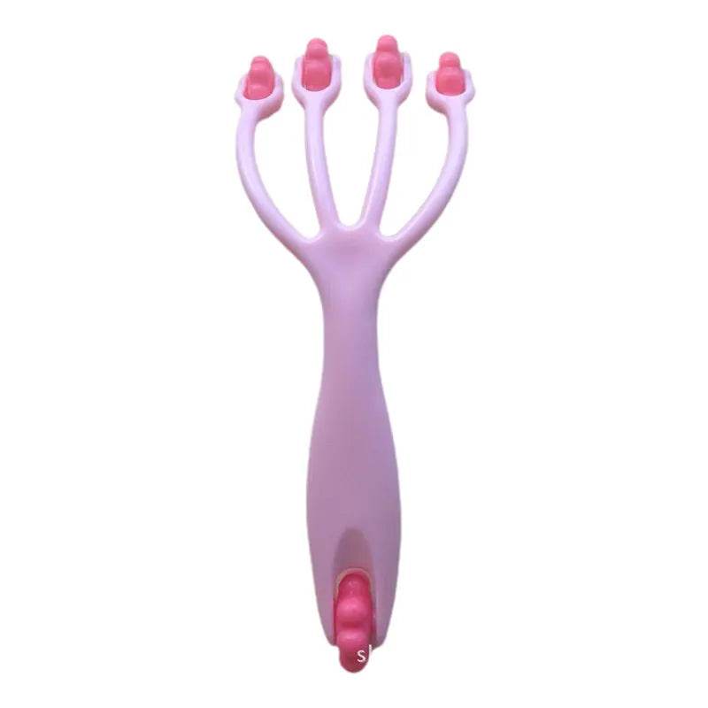 Hand-held Full-body Relaxation Massage Comb Four-claw Roller Head Scalp Neck Foot Massage Relaxation Health Tool