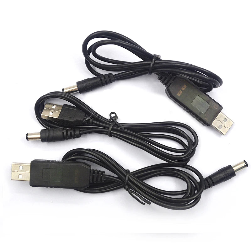 USB Power Boost Line DC 5V to DC 9V / 12V Step UP Module USB Converter Adapter Cable 2.1X5.5MM Plug