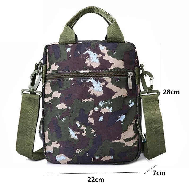 Men's Bag Messenger Bag Male Waterproof Nylon Camouflage Satchel Over the Shoulder Crossbody Bags Handbag Mini Briefcase XA99WC - MarvelouStore