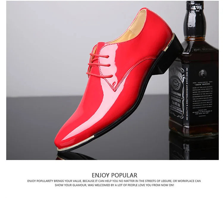 2023 Classic Men Luxury Business Shoes Derby Gentleman Honorable Oxford Mens Red White Men Party Shoes for Men Dress Shoes