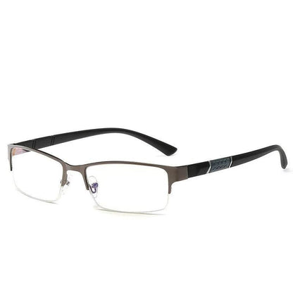 New Trend Reading Glasses Reading Glasses Men and Women High Quality Half Frame Diopters Business Office Men Reading Glasses - MarvelouStoree