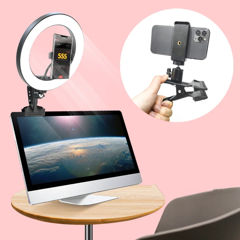 Tablet Stand Bracket Ring Light Ball Head Tripod Accessories Photography LED Selfie Lamp Phone Clip Replacement Parts Accessory