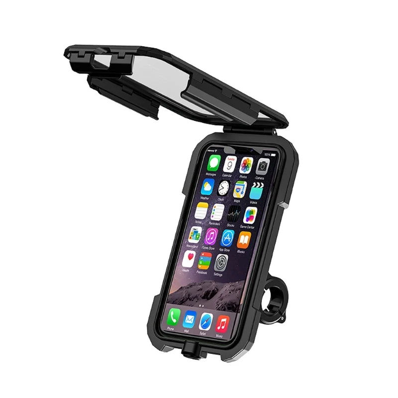 Waterproof Mobile Bike Phone Case Bicycle Motorcycle Phone Holder Handlebar Rear View Mirror Installation For 4.7-6.8 inch Phone